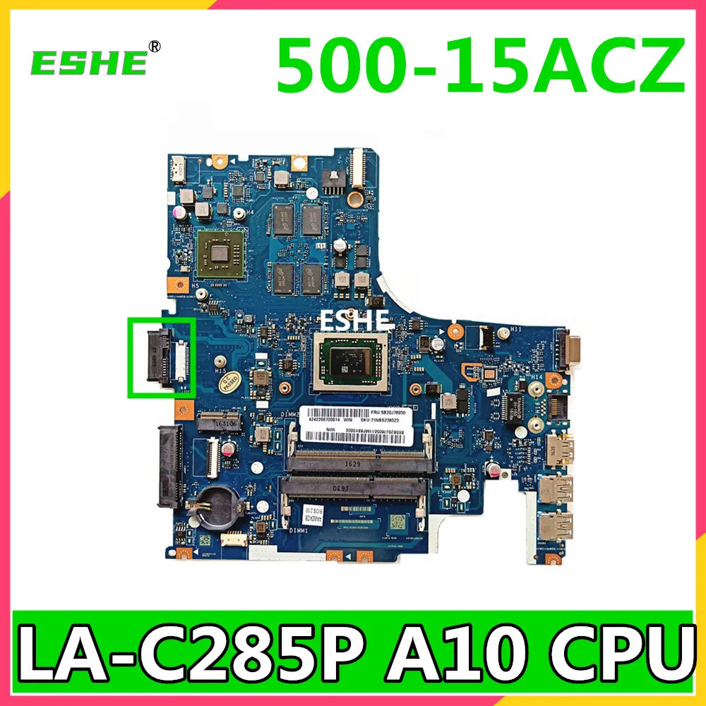 AAWZA ZB LA-C285P For Lenovo 500-15ACZ Laptop Motherboard 15.6'' inch with A10 8700P CPU+2G GPU tested good free shipping |