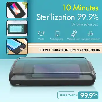 

UV Light Face Mask Sterilizer Box Anti Bacteria Ultraviolet Ray Disinfection for Jewelry Watch Phone Sterilization Box