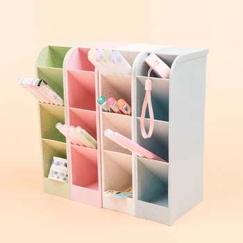 

1 pc Cute Pencil Holder Sequin Separation Plastic Holder Stationery Organizer for Shool and Office Supplies Students Girls Gifts