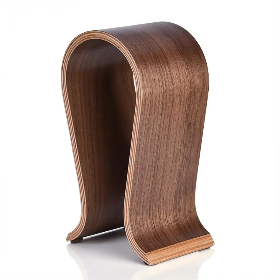 U Shape Wooden Headphones Stand Holder Universal for Sony Headset Desk Display Shelf Rack Hanger Stand Bracket for AKG