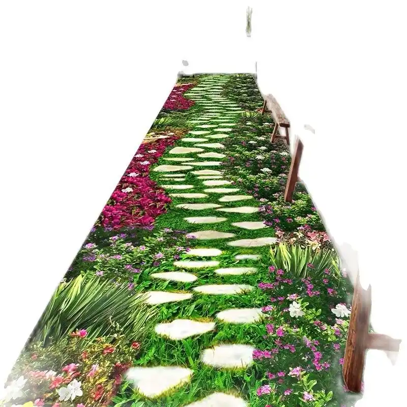 3d Flower Grass Hotel Bar Restaurant Home Corridor Carpet Garden Path Hall Long Carpet Carpet Aliexpress