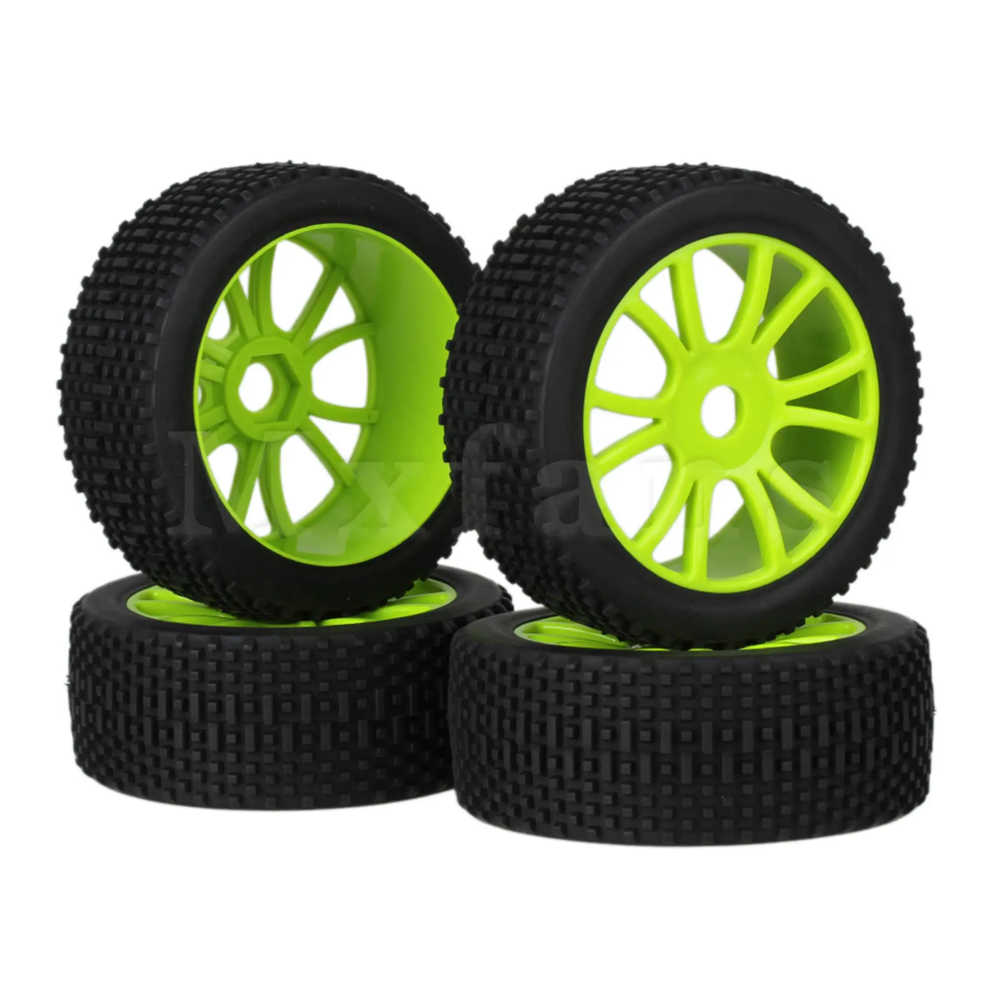 Mxfans 4 x RC1:8 Внедорожник 12 спицевой пластиковый обод колеса + резиновая шина с