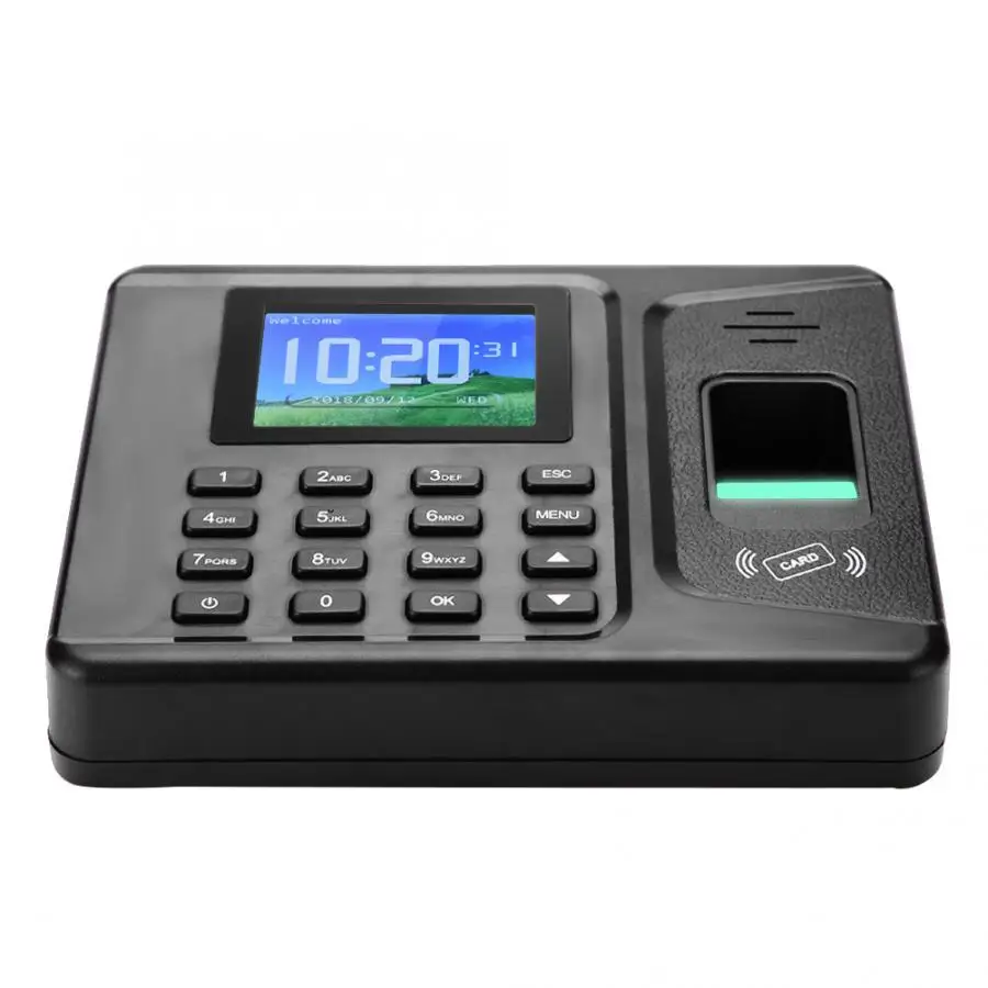Устройство для считывания отпечатков пальцев 2," TFT отпечаток пальца рекордер посещаемости Часы карта времени машина