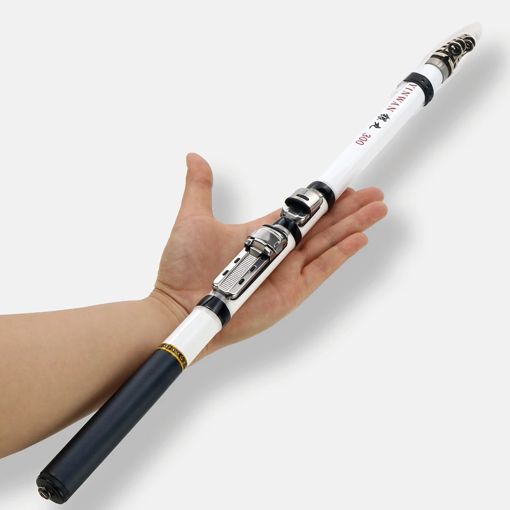 Telescopic Rock Fishing Rod Spinning fly Carp Feeder carbon fiber Pesca 3M 2.7M 2.4M 2.1M 1.8M 1.5M Mini travel Rod Reel seat