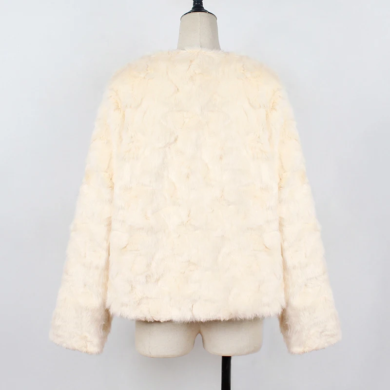 Suzhan повседневное меховое пальто из искусственного меха Женское пальто из искусственного меха женское короткое пальто осенне-зимняя одежда Вечерние пальто из белого меха