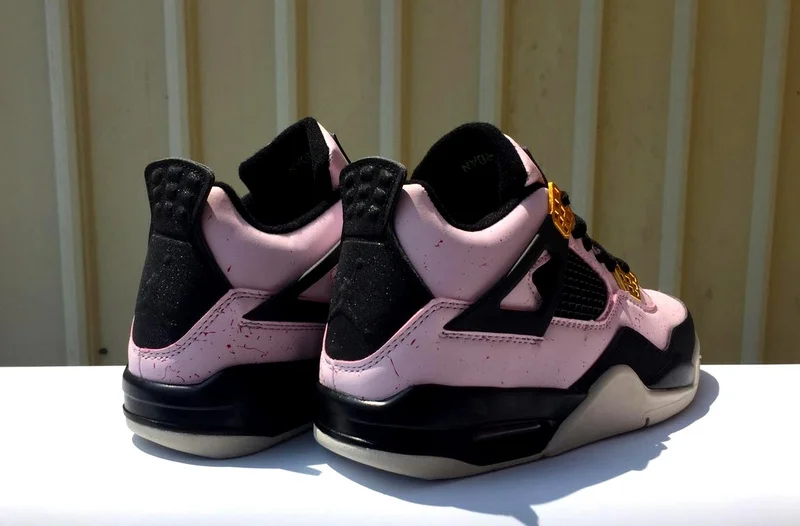 Новая модель Jordan 4 Ретро женские мужские баскетбольные кроссовки мраморные AJ4 черная пудра мраморные спортивные кроссовки 308497-133