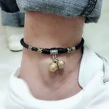 Новинка колокольчики круглый Boho ножной браслет цепь Лодыжка летний браслет Подвеска для щиколотки веревка босиком пляж ноги ювелирные изделия подарок для пары