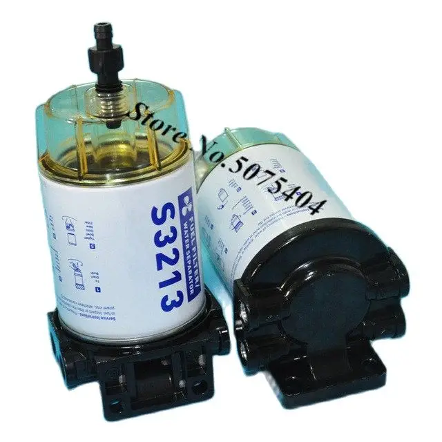 1 Pcs Fuel Filter R12T R25T S3213 S3227 Fuel/ Water Separator Complete Assembly Filter Marine Separator Replaces Racor