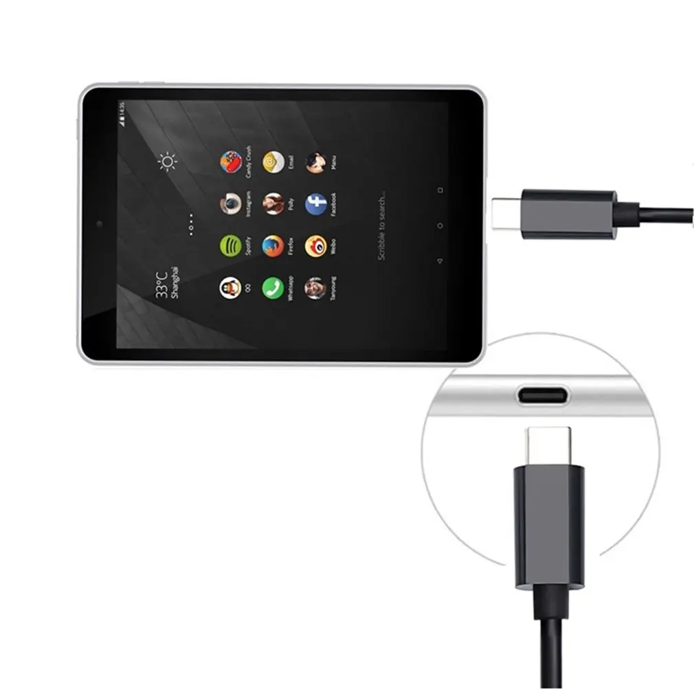 Type C Usb 3,1 к Dvi революция общественных Hd аудио и видео дисплей адаптер кабель ноутбук мобильный телефон 1,8 м