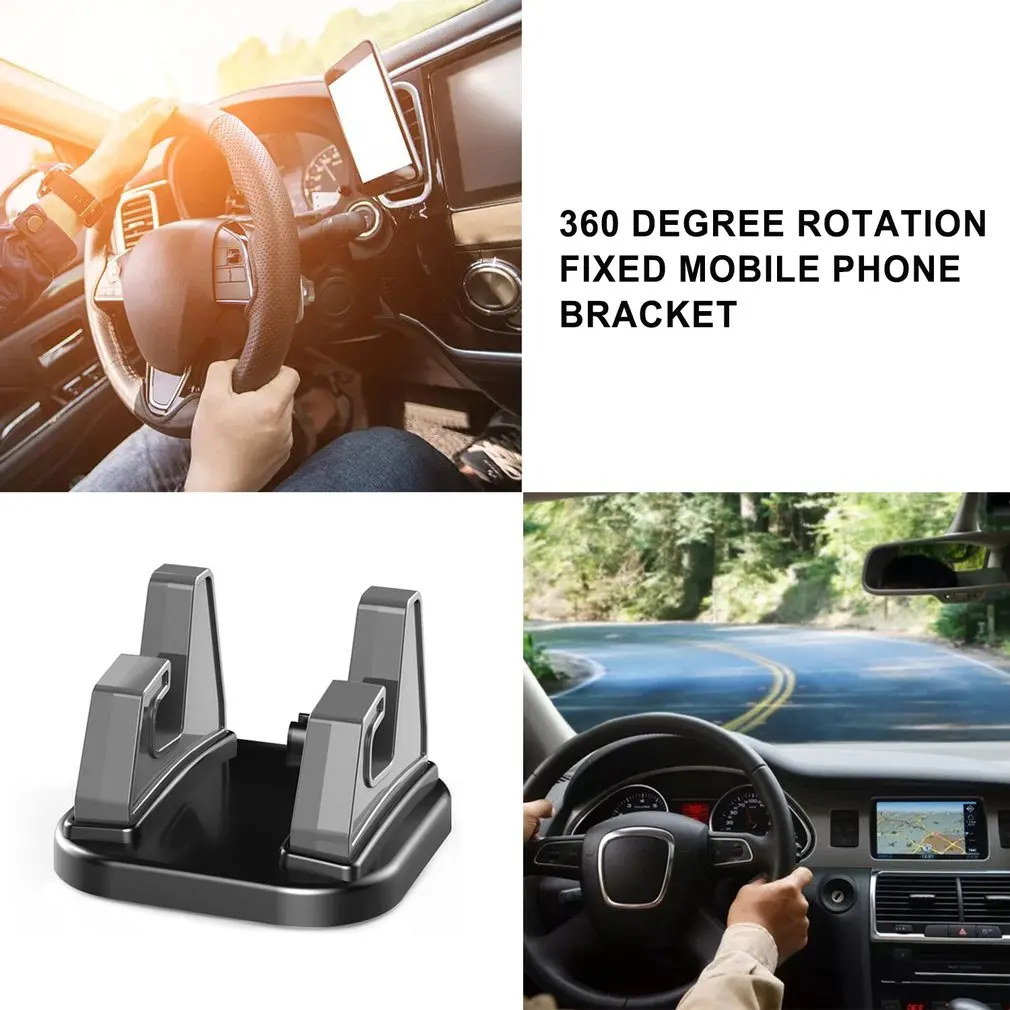 360-degree Rotating Fixed Car Phone Anti Slip Holder Silicone Desktop Bracket Car Navigation Durable Bracket best phone stand Holders & Stands