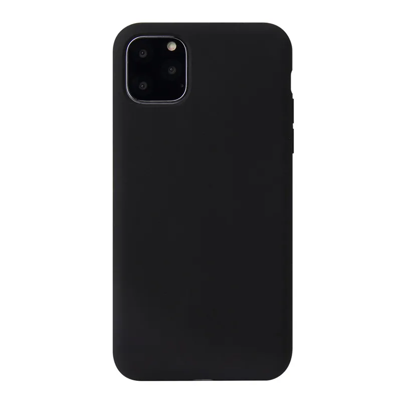 black 1:1 официальный Стильный силиконовый чехол для iphone 11 чехол 360 градусов полное покрытие для iphone 11 Pro Max новые чехлы - Цвет: black