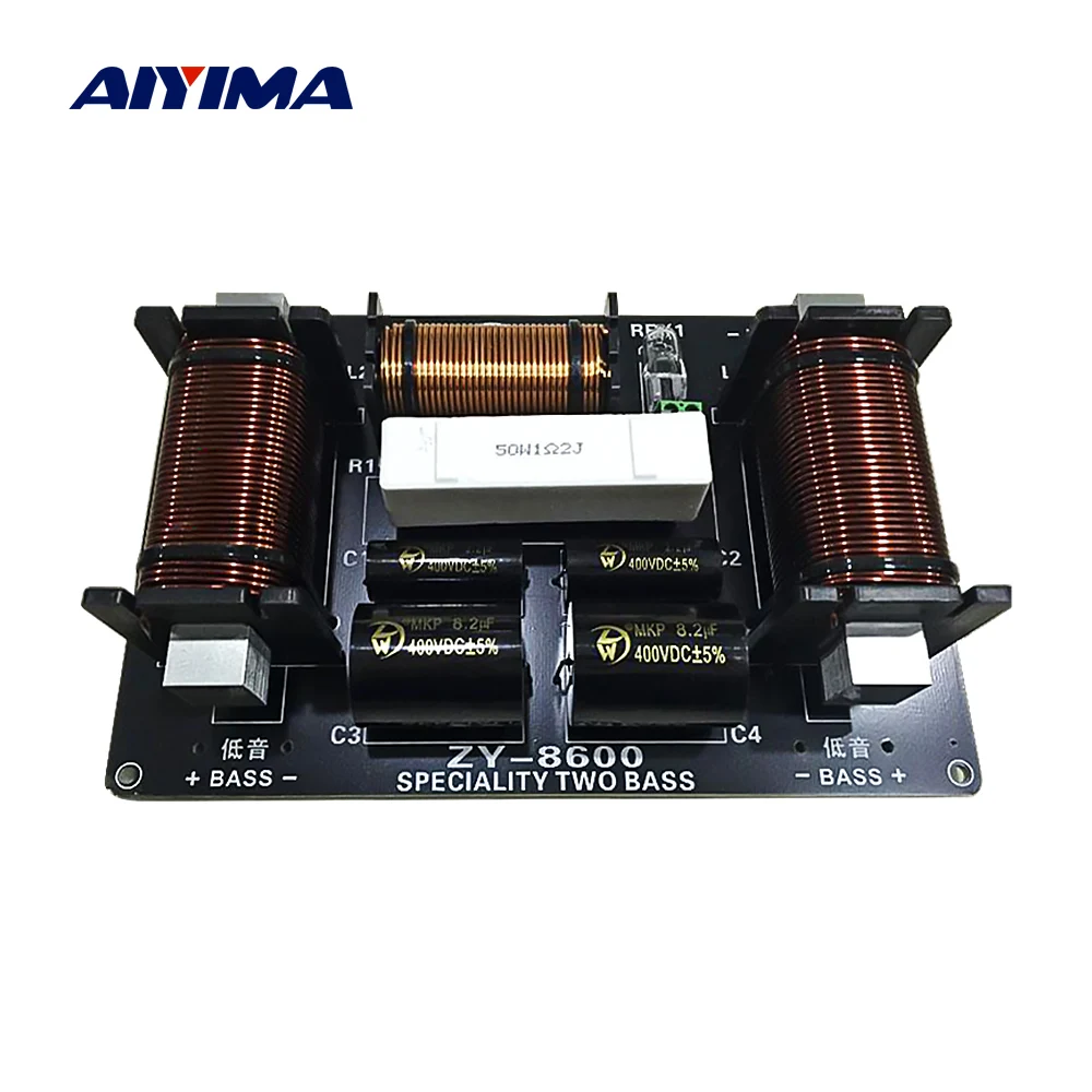 

AIYIMA 1000W 2 Way Crossover Tweeter Bass Sound Speaker Frequency Divider Crossover Filter For 12-15 Inch Speakers Home Theater