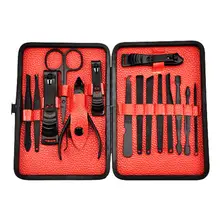 15 шт. из нержавеющей стали машинка для стрижки ногтей Ножницы Набор для ухода щипцы-нож педикюр инструменты для маникюра