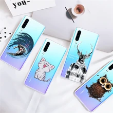 Mooie Kat Geschilderd Telefoon Achterkant Shell Voor Huawei P30 Pro 360 Graden Beschermende Zachte TPU Telefoon Case Voor Huawei p30 P30 Lite(China)