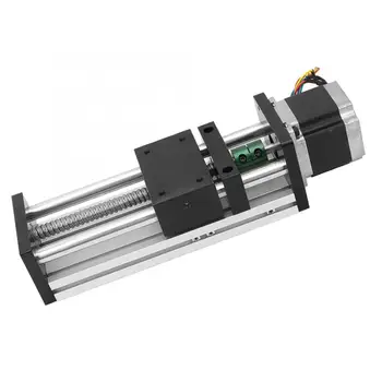 

200mm Aluminum Alloy Double Shaft Ball Screw Linear Guide Rail with 57 Motor for Automation Industry 1204/1605/1610