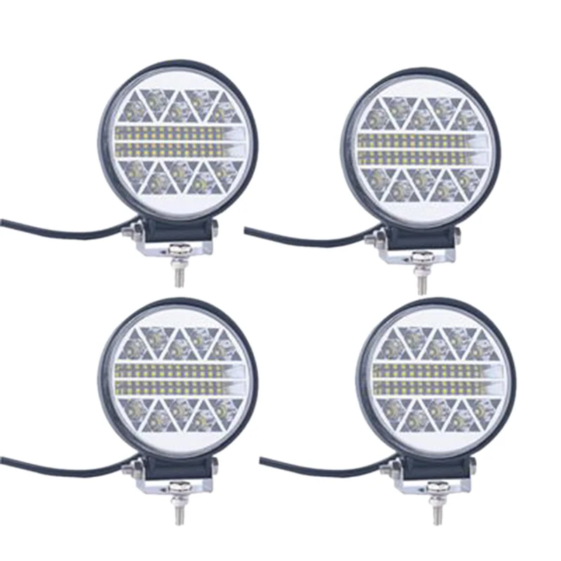

4x 62W Offroad LED Light Bar Flood Spot Combo Beam Spotlight 12V for J eep ATV UAZ SUV 4WD 4x4 Truck Tractor LED Work Light