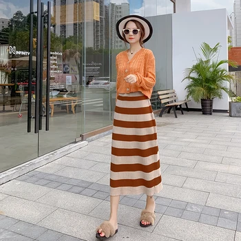 

Fv2252 2019 new autumn winter women fashion casual sexy Skirt kawaii plus size skirt long skirt harajuku skirt