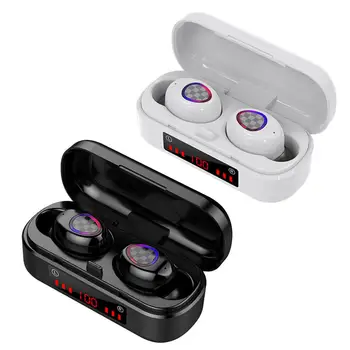 

New Private Model V7 TWS Mini Earbuds With LED Display, 5.0 Wireless Bluetooth Headset With Binaural HD Call,life Waterproof