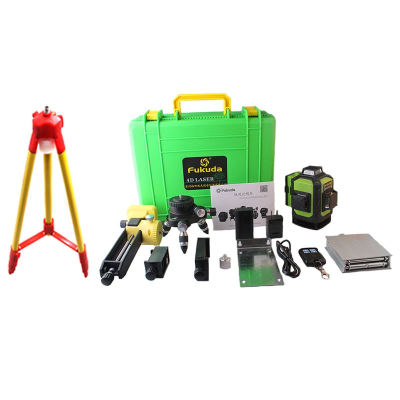 Лазерный уровень Fukuda профессиональный 16 линейный 4d лазер с японским острым 515NM