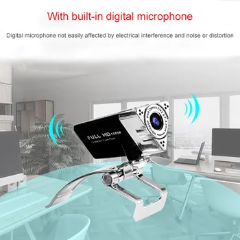 

2020 High Quality 1080P USB Webcam Camera Webcam Smart TV PC Computer Camera With Microphone 5-Layer HD Full Glass Coated Lens