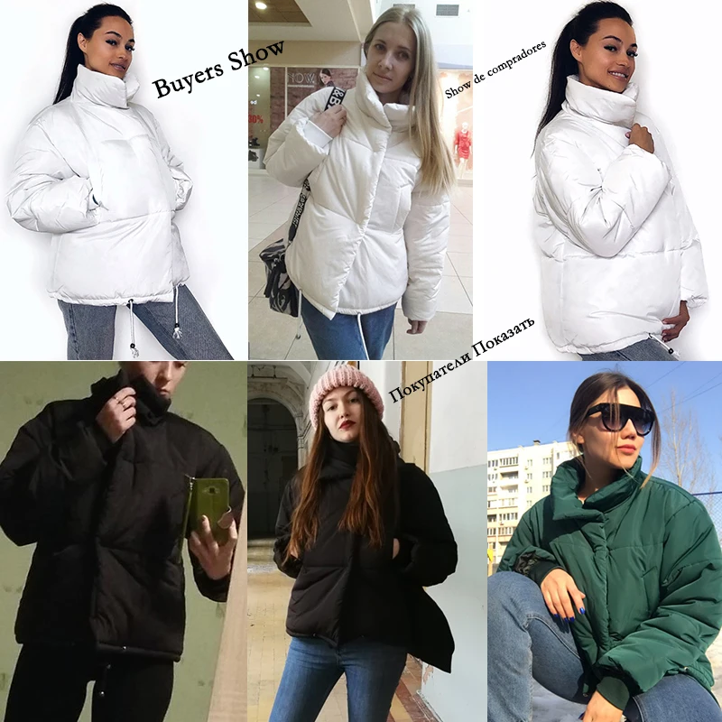 Осенне-зимняя куртка женская парка s Mujer 2019 модное пальто просторное с воротником-стойкой куртка Женская парка Теплая Повседневная Плюс