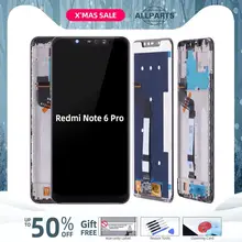 Дисплей для Xiaomi Redmi Note 6 Pro LCD в сборе с тачскрином на рамке 6.26'' черный