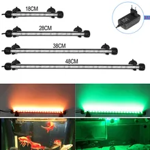 100-220V ЕС вилка СИД аквариумный светильник ing подводный Водонепроницаемый садок для рыбы светильник аквариумная лампа, получившая сертификат Европейского декор аквариума светильник 19/29/39/49 см