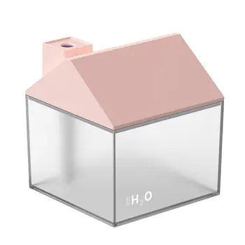 

Creative Cute Little House Humidifier Silent Hydration Battery Version Small House Air Humidifier With Night Light