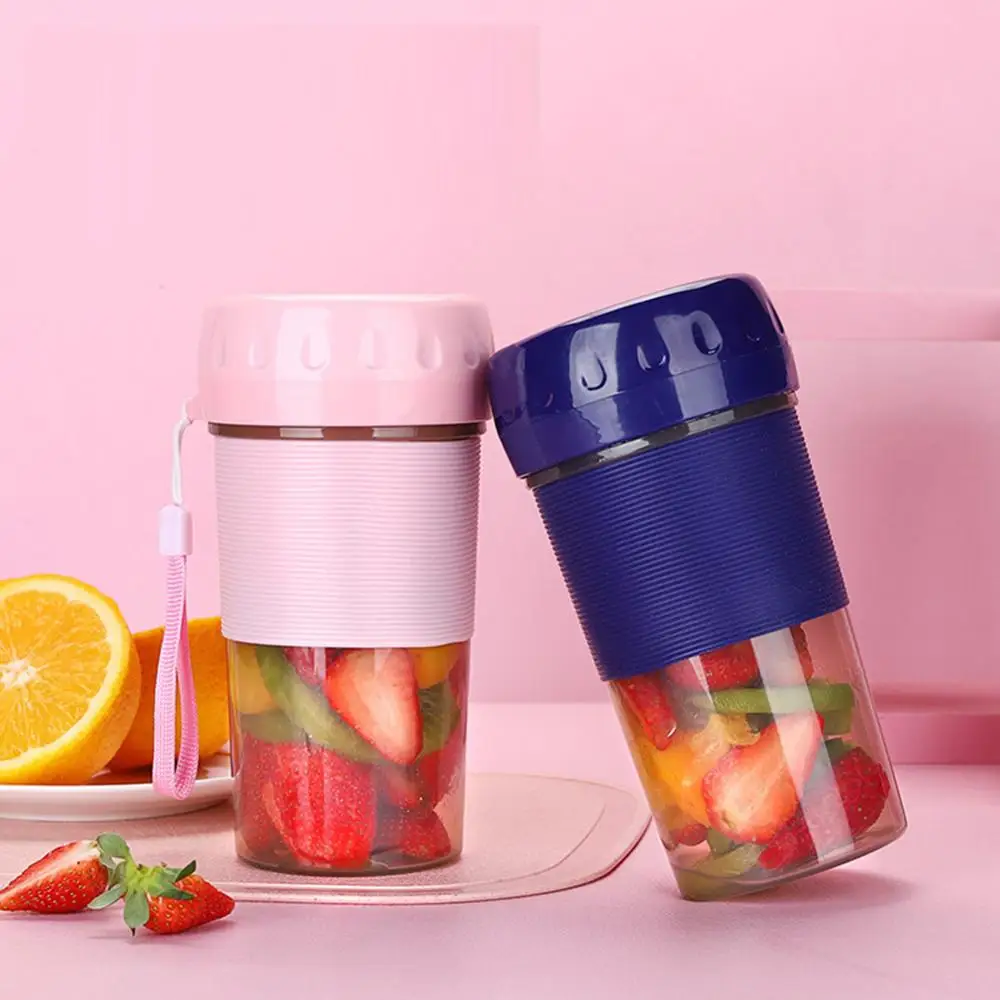 

300ml Portable USB Rechargeable Fruit Juicing Cup Personal Blender Cordless Smoothies Mini Blender Juice Mixer