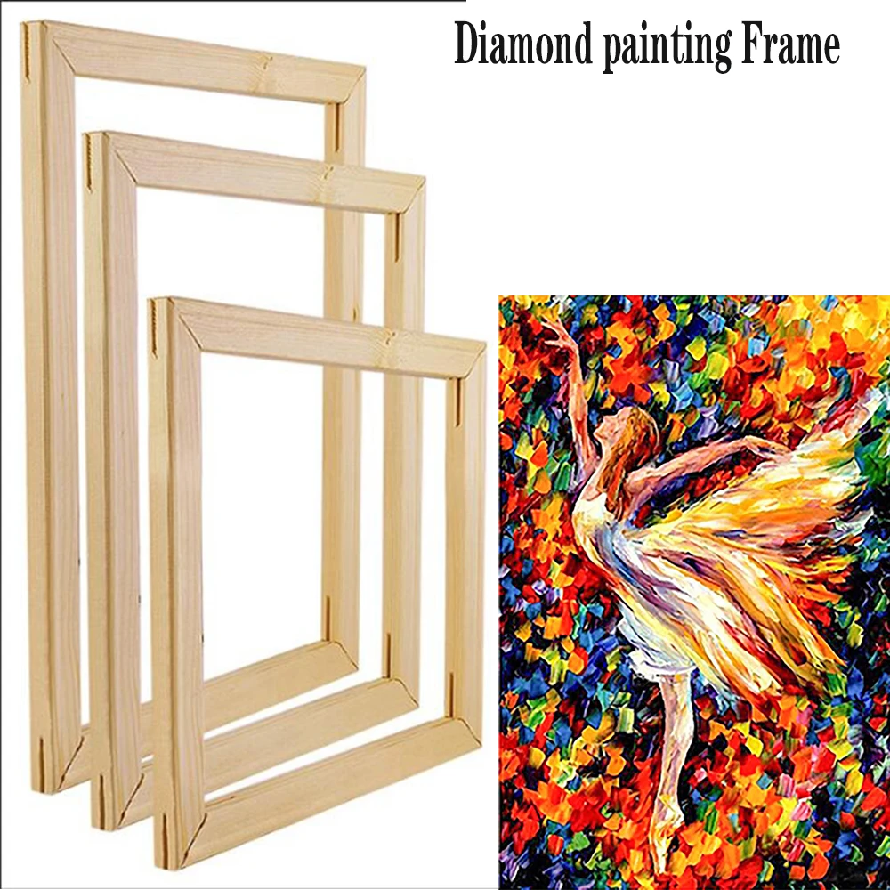 Деревянные рамы для масла DiamondPainting картина стены природа вуд холст цены по