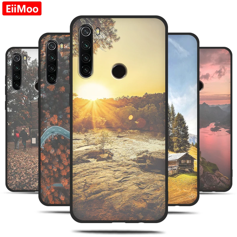 Чехлы для телефонов EiiMoo чехол Xiaomi Redmi Note 8 мягкий силиконовый из ТПУ с 3D рисунком