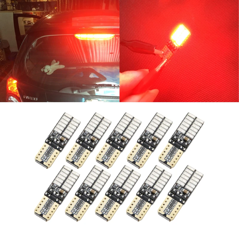 10 шт. Автомобильный светодиодный T10 194 W5W саn шина 24 SMD 4014 светильник лампы парковки