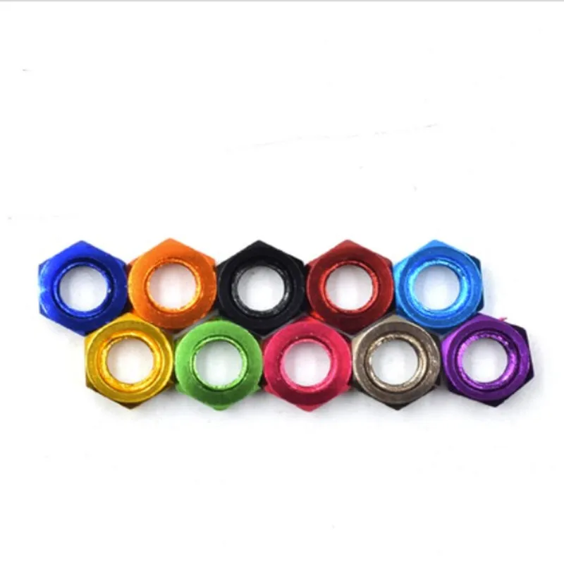 10 Pezzi DIN934 Colorati M3 M4 M5 M6 Dadi Esagonali Esagonali In