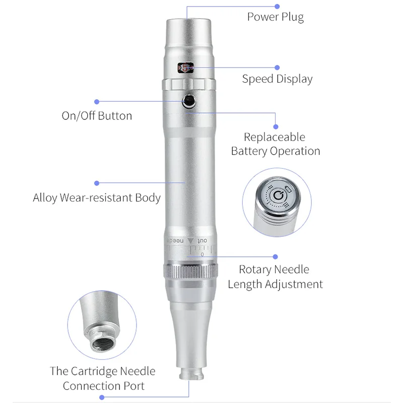 Wireless Permanent Makeup Machine for Eyebrows Miroblading Shading Eyeliner Lip Microshading PMU Machine Tattoo Pen Gun MTS Kit