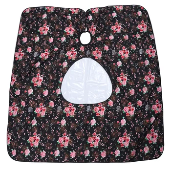 

Printing Haircut Cape with Clear Window Waterproof Hairdressing Cape Haircut Cape Cloak Haircut Gown Hair Styling Apron