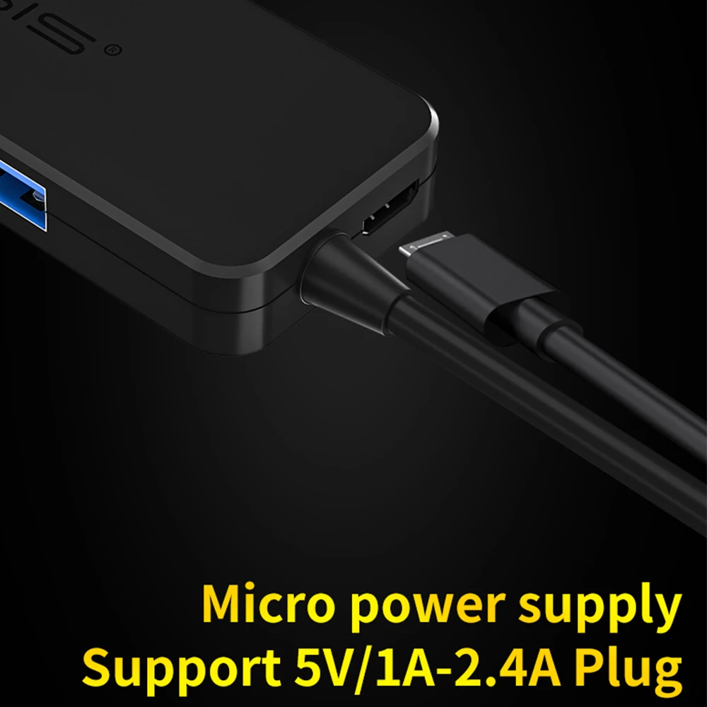 USB C концентратор 3,0 type C концентратор разветвитель для MacBook Pro поверхность USB 2,0 концентратор адаптер с Micro USB 4 порта концентратор для ПК ноутбука
