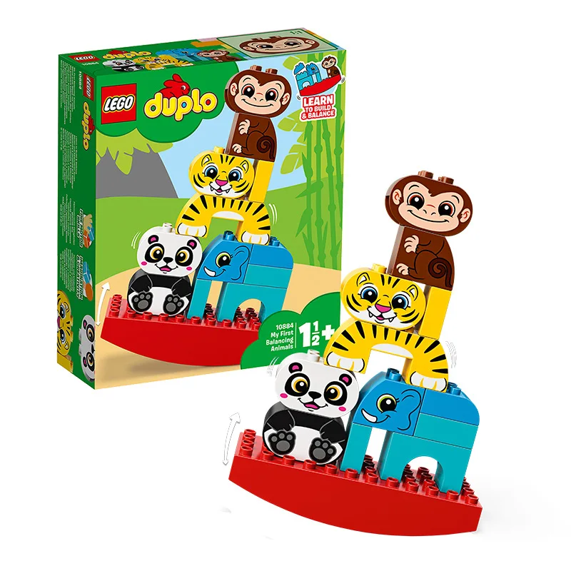 

2019 New Products LEGO Building Blocks 10884 Duplo Series Fun Animal Balance Experiment Toy Large Particles