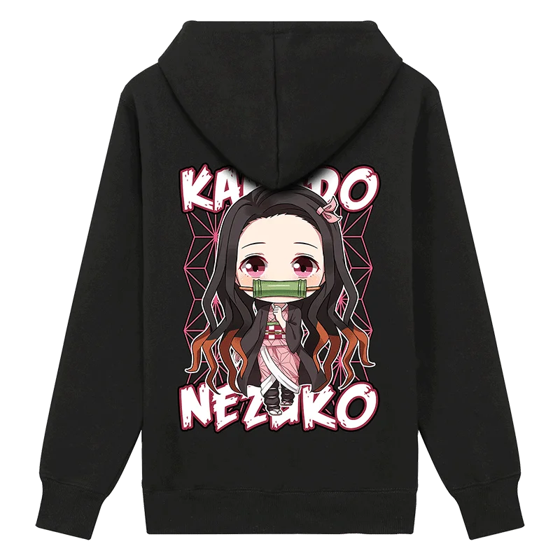 Kamado Nezuko Demon Slayer: Kimetsu No Yaiba Tanjirou Tomioka Giyuu; толстовка на молнии для косплея; толстовки для мужчин и женщин; Повседневная куртка с капюшоном; пальто - Цвет: Kamado Nezuko