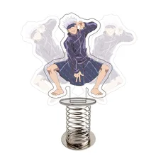 Jujutsu kaisen agitando placa de pé engraçado gojo satoru inumaki toge cruz-vestir primavera pé adereços sinal altura 11.5cm