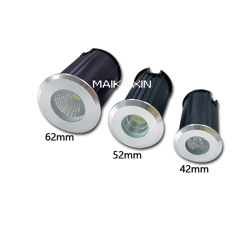 4 Pcs IP67 Waterproof LED Underground Light led underground light 1W 3W 5W Outdoor Ground Garden Path Floor Buried Yard Spot Landscape 110V220V 12V
