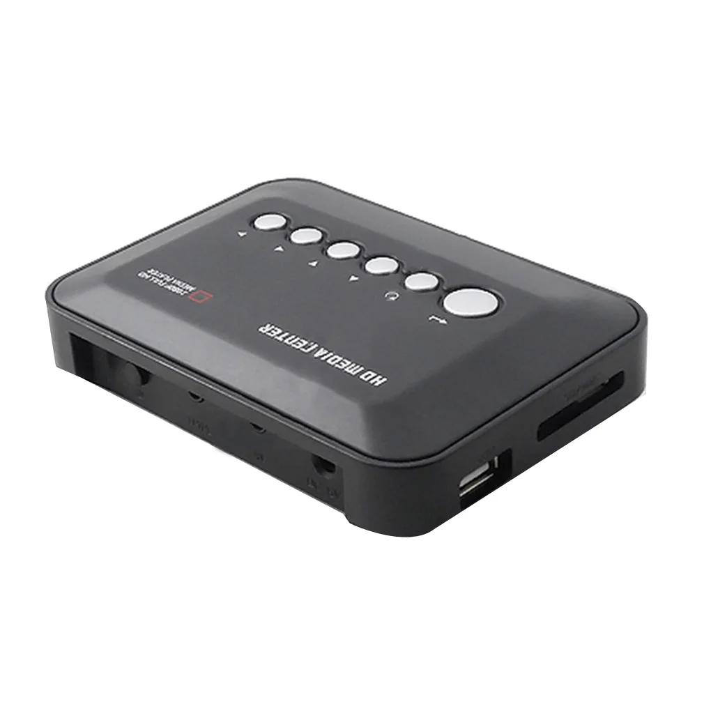 Мини Full HD1080P MKV HDD HD медиаплеер центр HD AV VGA USB SD MMC Пульт дистанционного управления плеер EU/US/UK/AU штекер