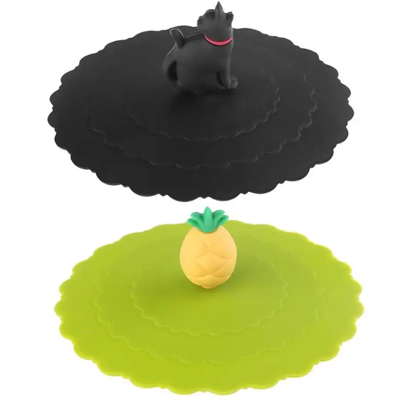 

Silicone Leakproof Cup Lids Heat Resistant Reusable Sealed Cover Accessory