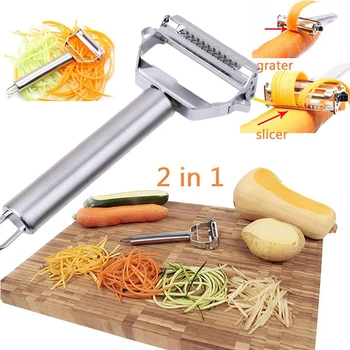 

Fruit Vegetable Shredder Slicer Stainless Steel Peeler Planing Cutter Potato Carrot Grater Kitchen Tool
