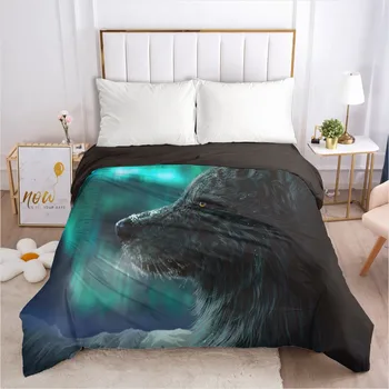 

3D Design Animal Wolf Bedding Bag Set Quilt Cover Duvet Covers Comforter Case Bed Linen Single Double King Size Home Textile