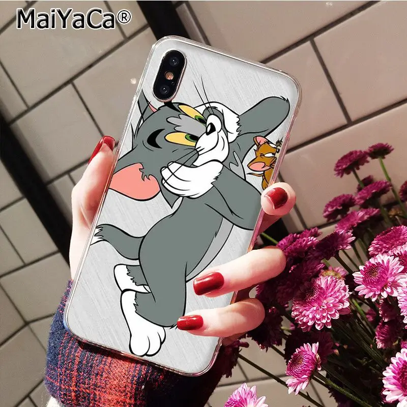 Чехол для телефона MaiYaCa Tom and Jerry для iphone 11 Pro 11Pro MAX 8 7 6 6S Plus X XS MAX 5 5S SE XR