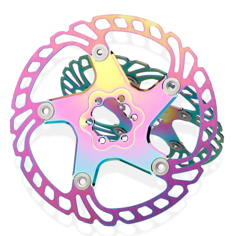 Colorful Bicycle Disc Brake Cooling Floating Rotor Full CNC MTB Gravel Road Bike 20m Cool Down