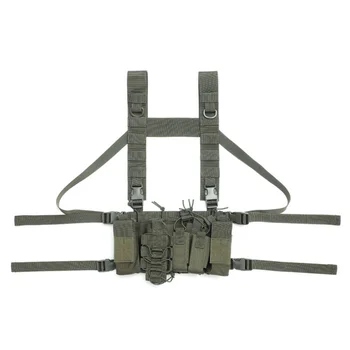 

Adjustable Two-way Pocket Pocket Vest Chest Set Radio Harness Chest Bag Men's And Women's tTctical Breastplate Suit