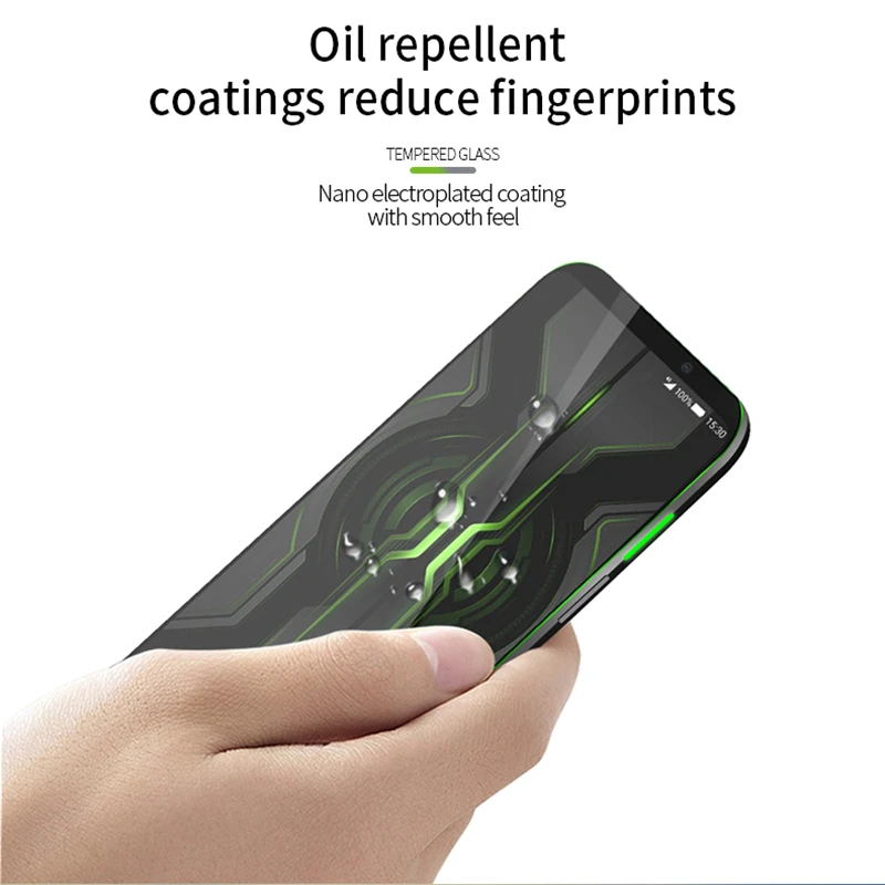 Для Xiaomi Black Shark 2 Pro Черный цвет полное защитное закаленное стекло полное покрытие экрана Закаленное стекло протектор экрана