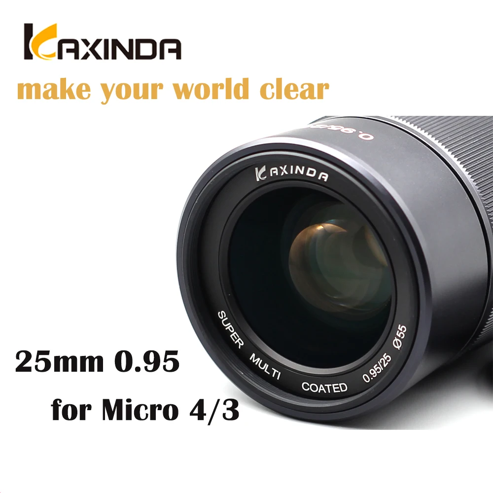 

Kaxinda 25mm f/0.95 High Definition Wide Angle Lens with Large Aperture for Micro 4/3 Mount Mirrorless Camera