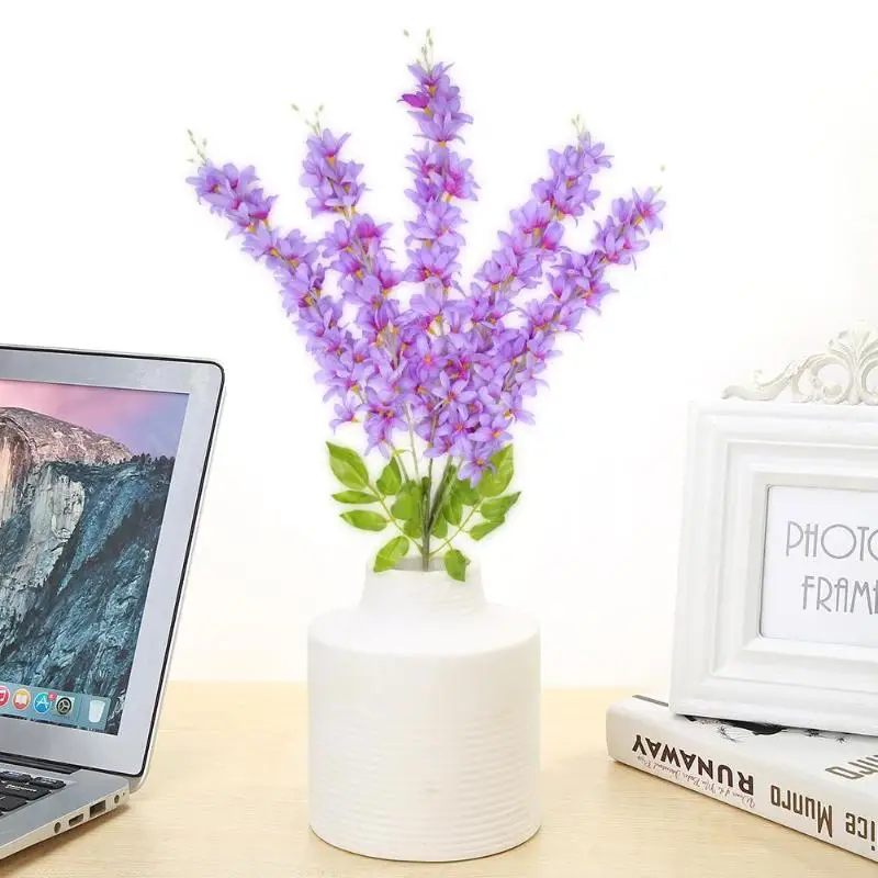 Artificial Dried Lilac Flowers Wall Hanging Bunch Wedding Party Home Decoration Living Room Bedroom Dried Flower